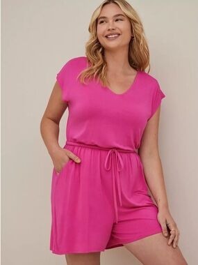 torrid Hot Pink super soft romper
